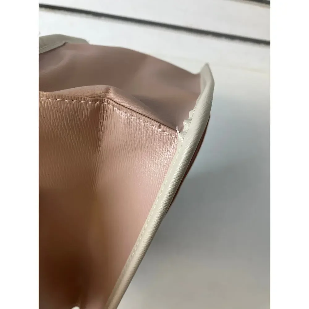 MICHAEL KORS, SMALL PINK, WHITE CLUTCH WRISTLET
